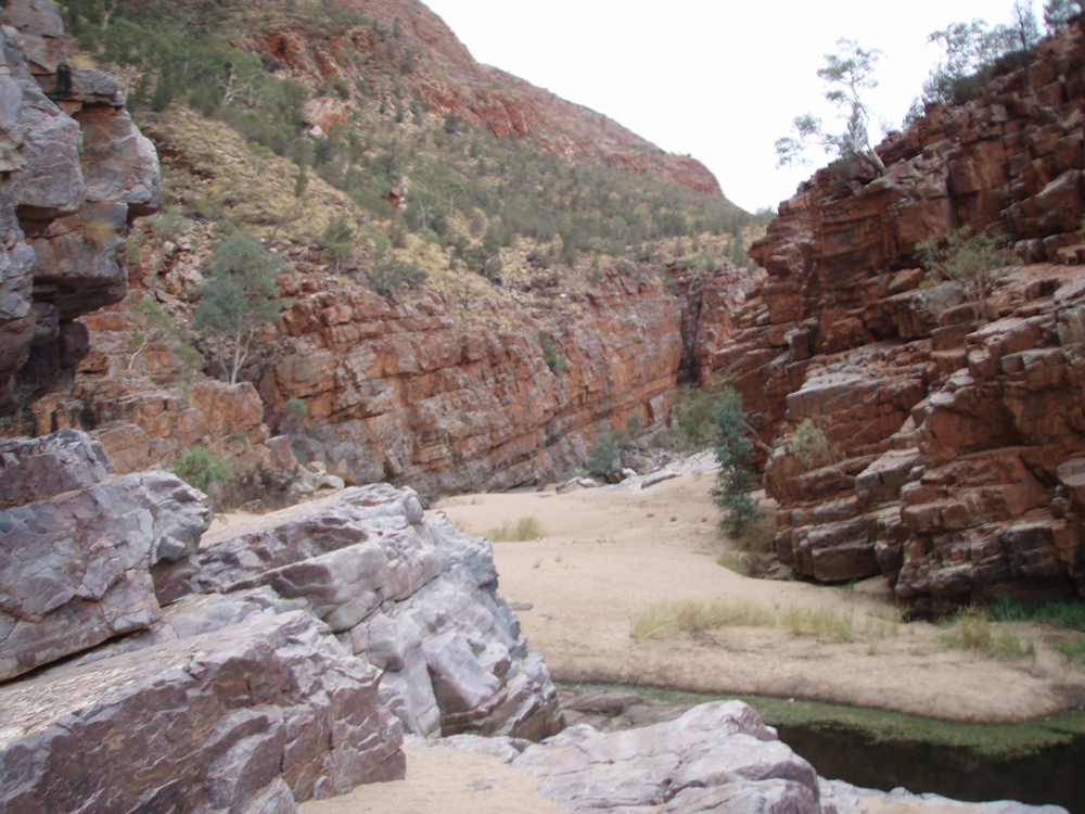 Western MacDonnell Ranges camping tours in 
permanent tents and remote bush camps